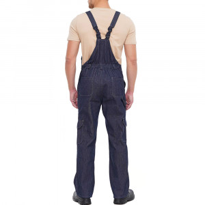 Salopeta de lucru din denim Denim K6, t.blue. Photo 2